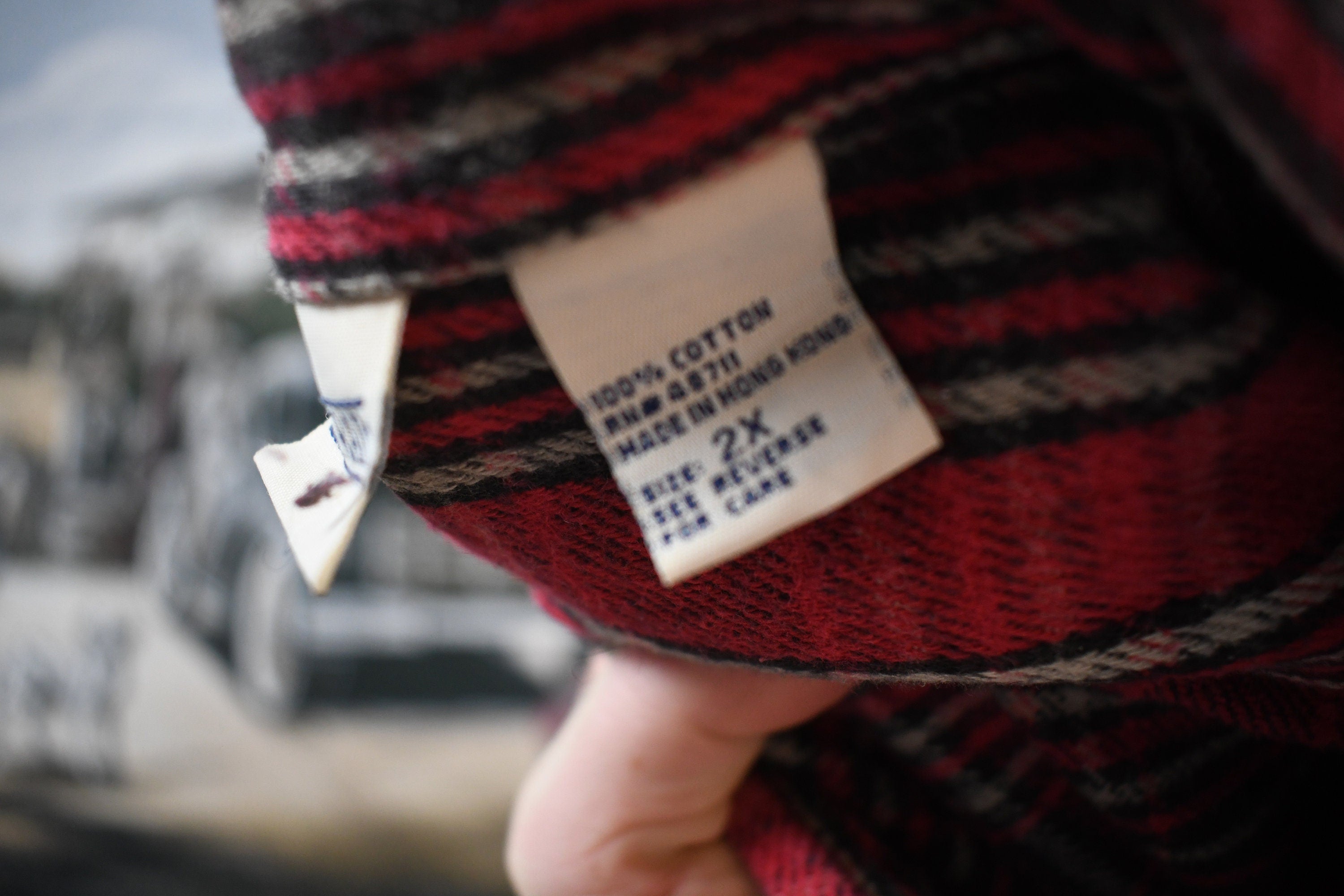 Vintage 1980s Plaid Button Up Shirt /