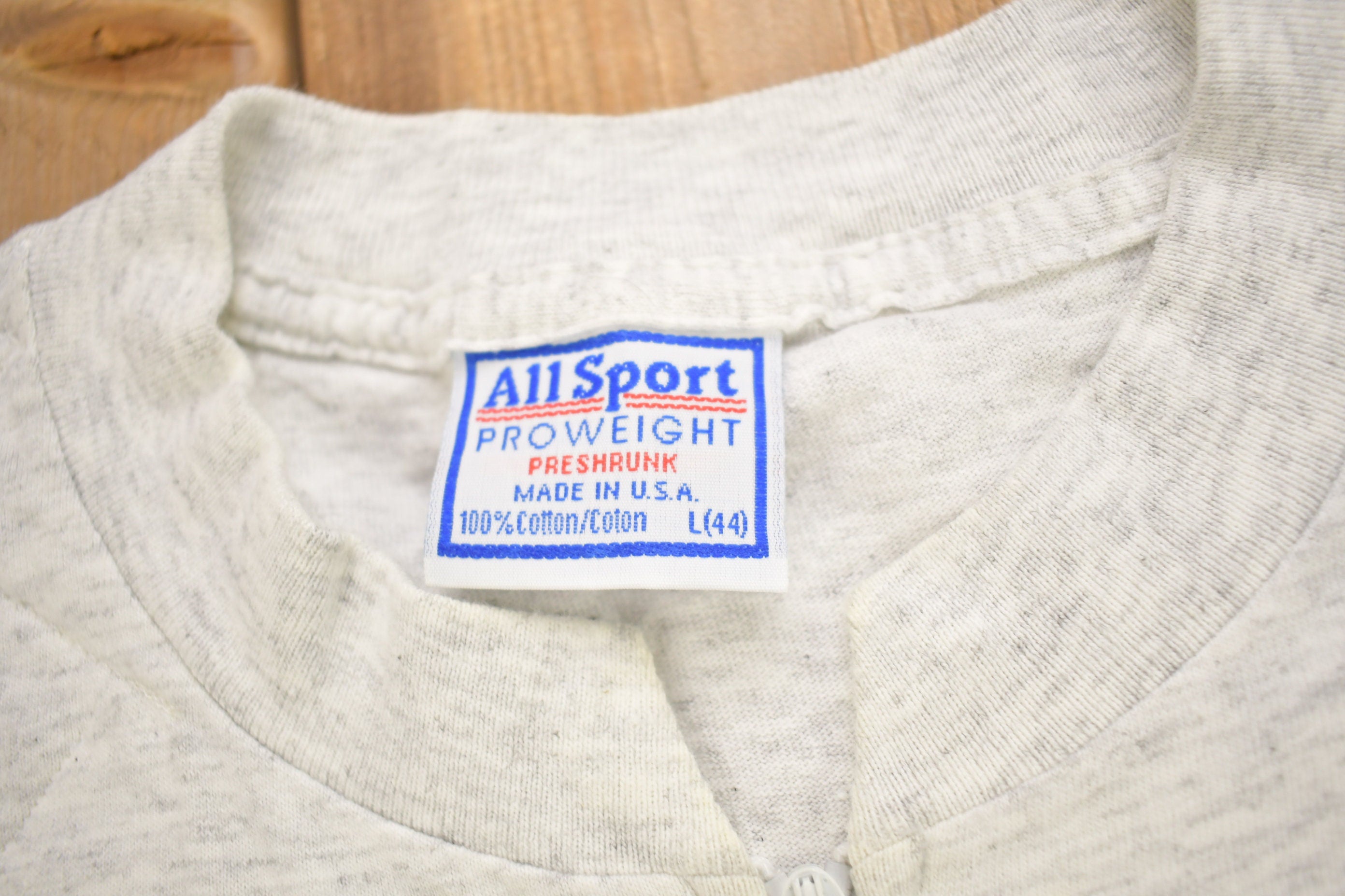Vintage 1993 "How To Handle Bad Pulls Just Keep your Eye On The Target And Squeeze" Graphic Quarter Zip T Shirt
