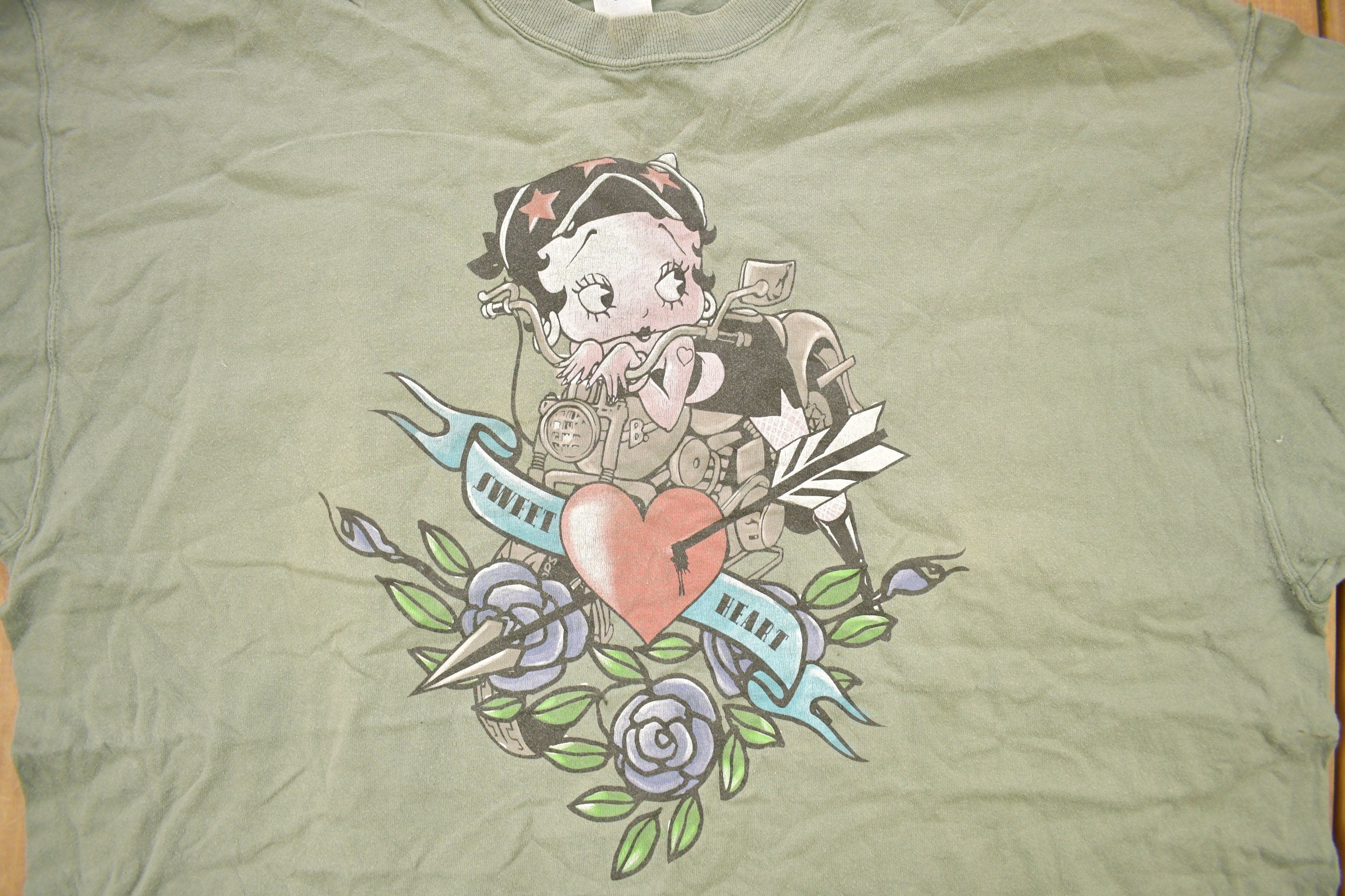 Vintage 1990s Betty Boop Sweet Heart Cartoon T-Shirt