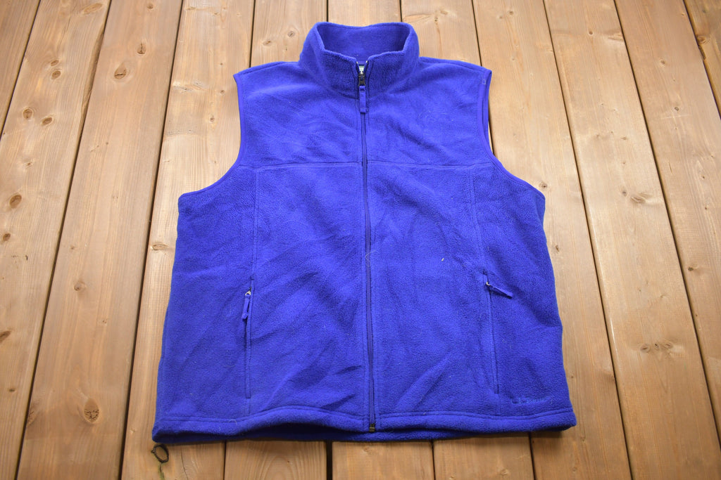 Vintage 1990s L.L Bean Fleece Sweater Vest