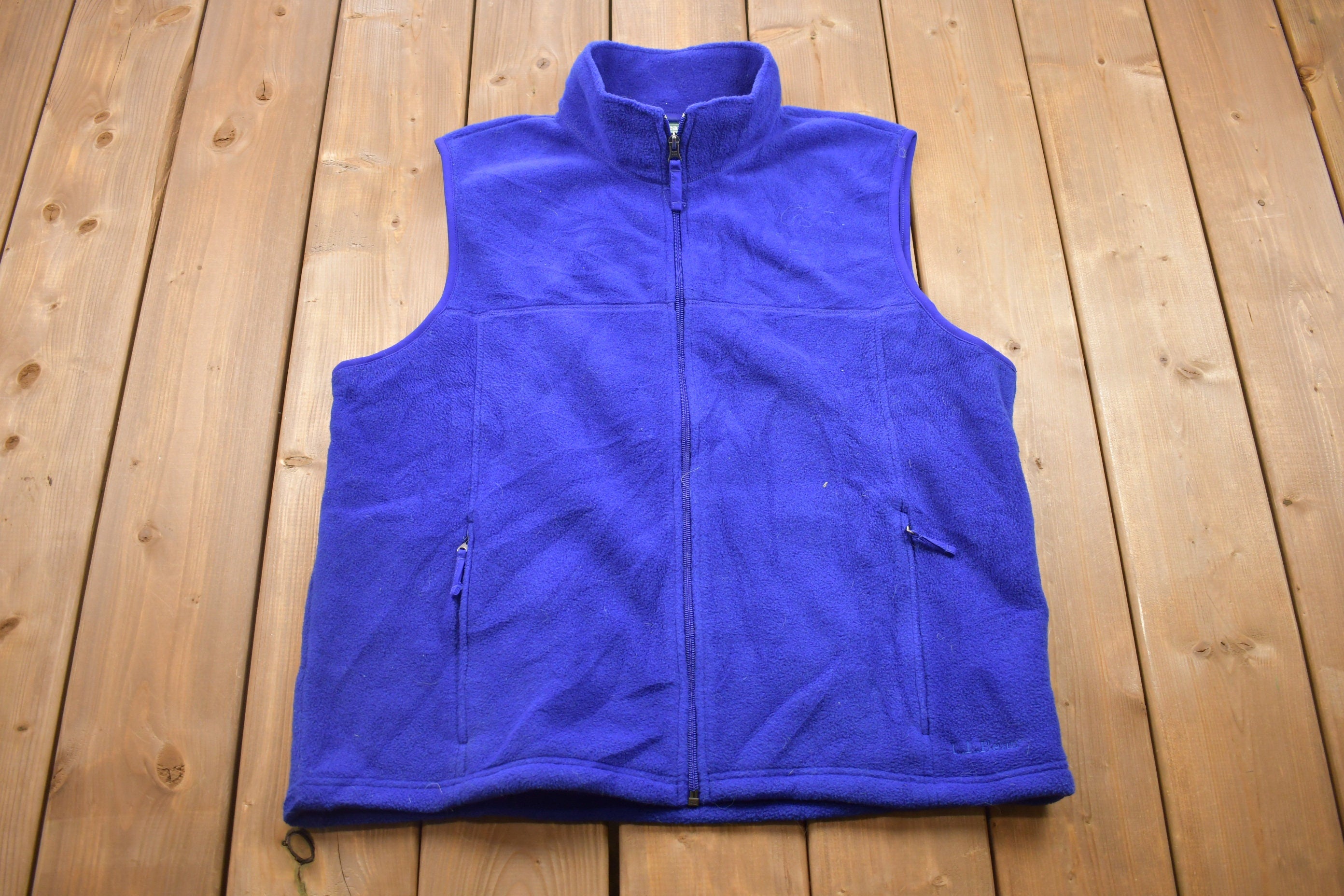 Vintage 1990s L.L Bean Fleece Sweater Vest