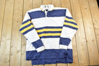 Vintage 1990s Windswept Striped Button Up Shirt Mens XL