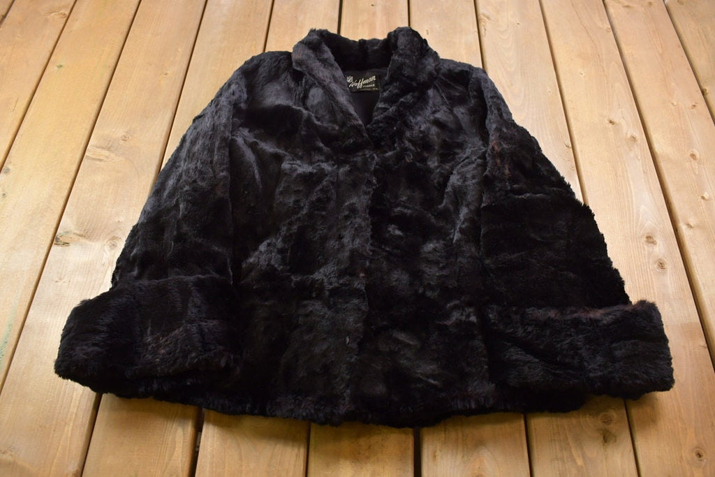 Vintage 1980's Hoffman Furrier Sheared Beaver Fur Coat