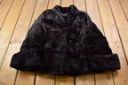 Vintage 1980's Hoffman Furrier Sheared Beaver Fur Coat