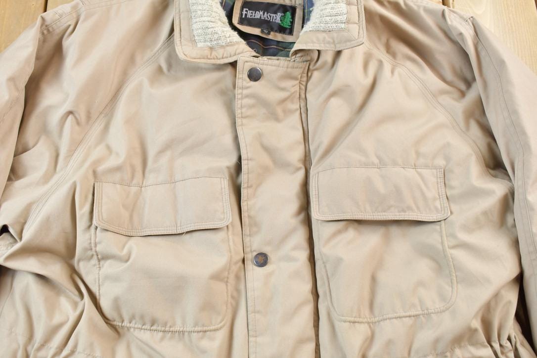 Vintage 1990s Fieldmaster Beige Winter Jacket