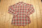 Vintage 1990s Wrangler Plaid Button Up Shirt