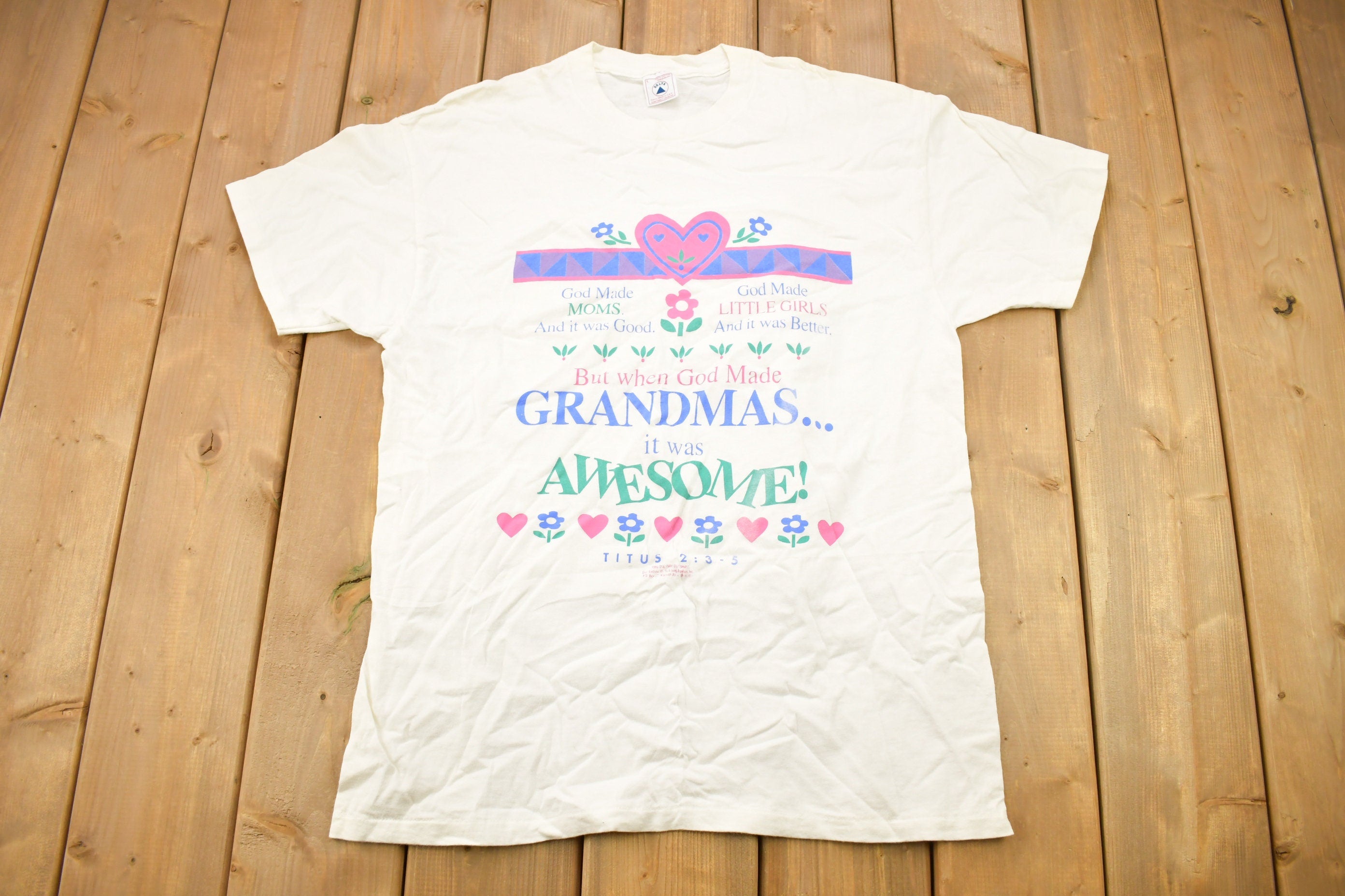 Vintage 1990s Grandmas Are Awesome Graphic T Shirt