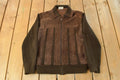 Vintage 1980s Kowa Knit Leather Suede Jacket Men's Medium