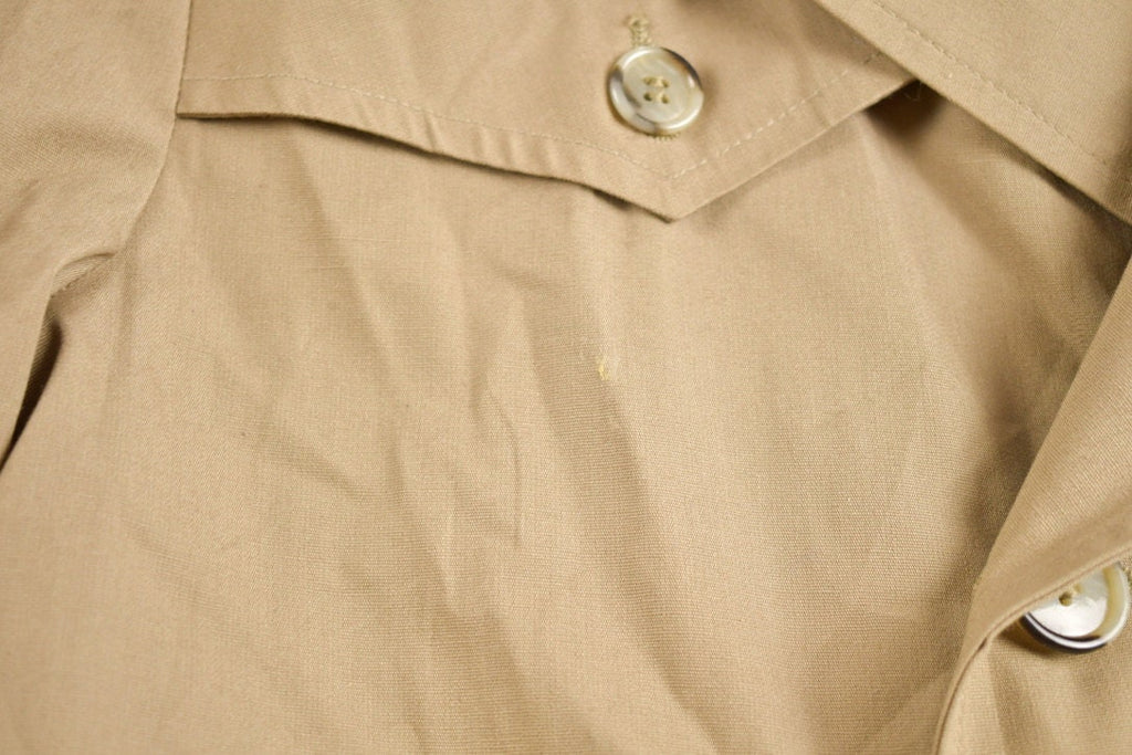 Vintage 1980s Beige Trench Coat Jacket