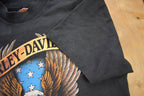 Vintage 1991 Harley Davidson 3D Emblem Spartanburg SC T-Shirt Single Stitch
