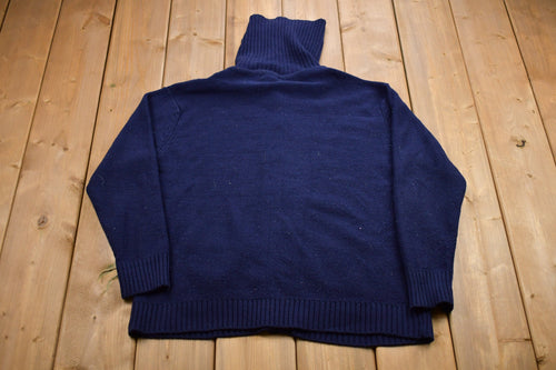 Vintage 1980s Mister Noah Knitted Sweater / Vintage 80s Cardigan / Pattern Sweater / Outdoor / Hand Knit / Vintage Cardigan Sweatshirt