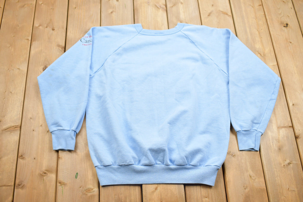 Vintage 1990s Canadian Provinces Crewneck Sweatshirt