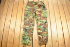 Vintage 1986 Army Woodland Camouflage Cargo Pants Size 26 - 34 x 34.5