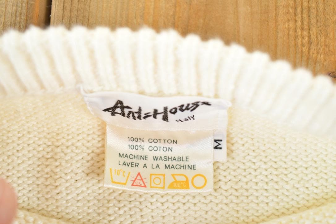 Vintage 1990s Ants House Italy Knit Crewneck Sweater