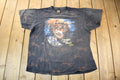 Vintage 1994 Sturgis Black Hills Rally 3D Emblem All Over Print Wolf Graphic Shirt