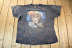 Vintage 1994 Sturgis Black Hills Rally 3D Emblem All Over Print Wolf Graphic Shirt