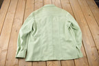 Vintage 1970s Lee Western Style Pearl Snap Button Up Shirt Made in USA Size L