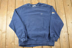 Vintage 1990s Nike Embroidered Mini Swoosh Crewneck Sweatshirt