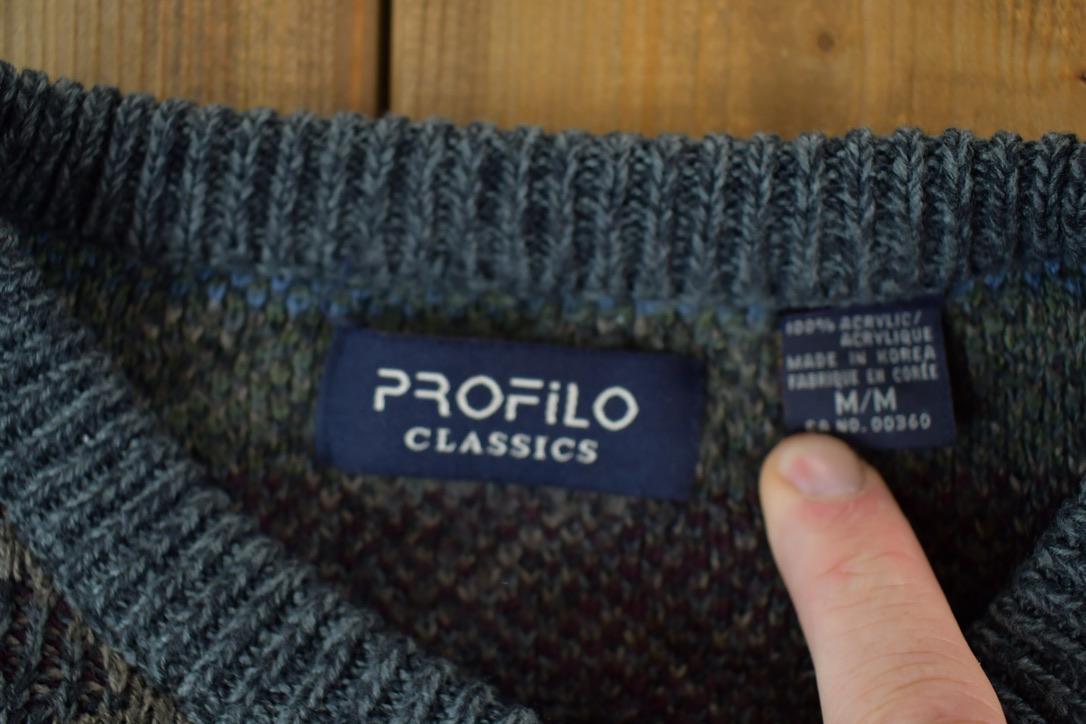 Vintage 1990s Profilo Classics Knit Crewneck Sweater