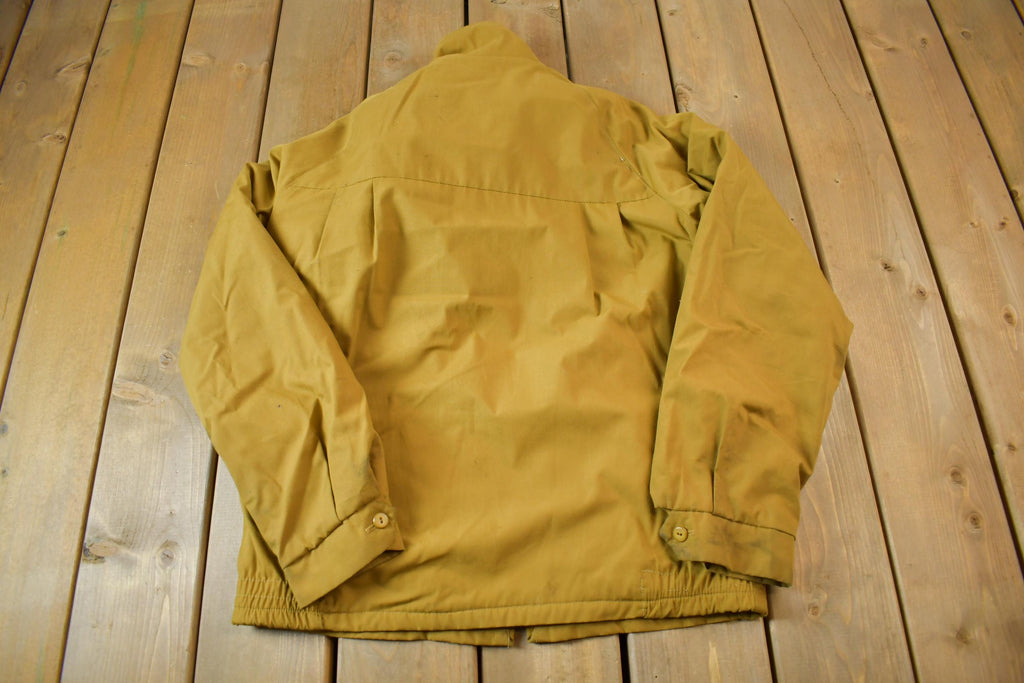 Vintage 1960s Lined Harrington Cropped Jacket General Zipper - Medium