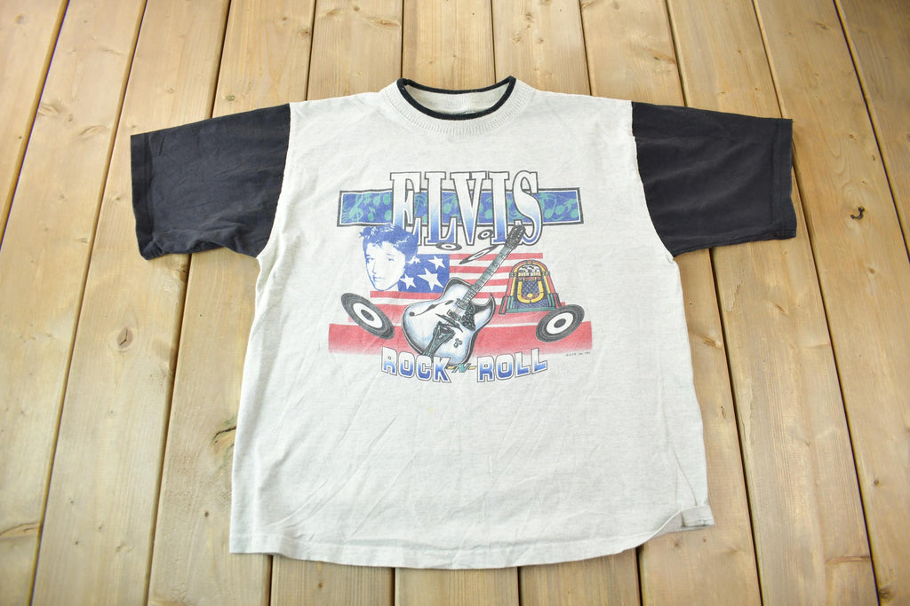 Vintage 1993 Elvis Presley Rock N Roll Graphic T-shirt