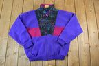 Vintage 1990s Climate Zone Neon Fleece Sweater