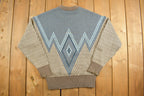 Vintage 1990s Brown Knitted Crewneck Sweater