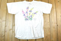 Vintage 1990s Snapdragons Souvenir Floral T-Shirt Mens M