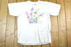 Vintage 1990s Snapdragons Souvenir Floral T-Shirt Mens M