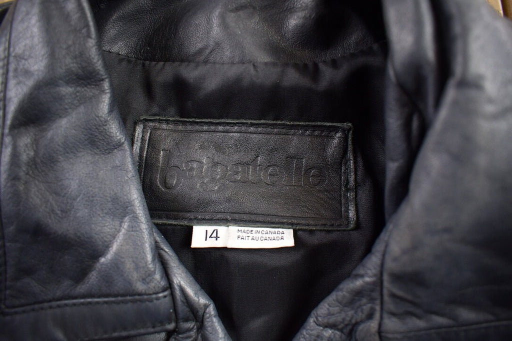 Vintage 1990s Bagatelle Leather Biker Jacket