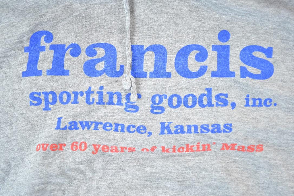Vintage 1990s Francis Sporting Goods Lawrence Kansas Hoodie Sweatshirt Mens XXL