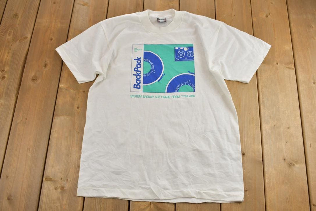 Vintage 1990s Backup Software Souvenir T-Shirt