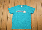 Vintage 1990s Father Daughter Baseball Graphic T Shirt
