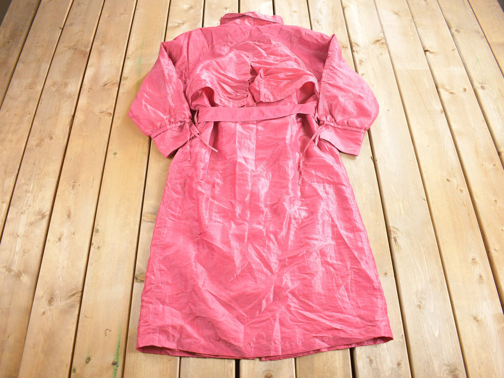 Vintage 1990s Fleet Street Pink Trench Coat
