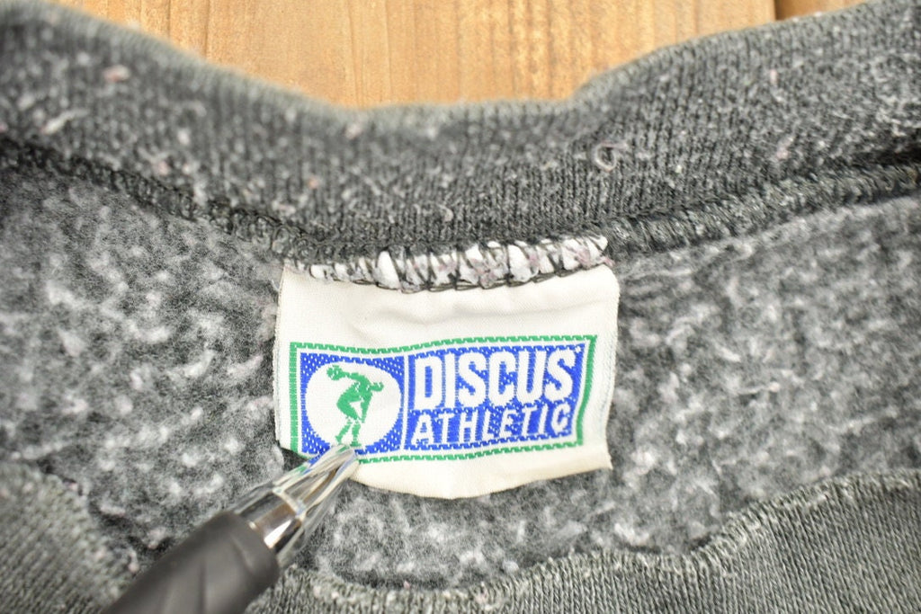 Vintage 1990s Discus Athletic Blank Grey Crewneck Sweatshirt  90s Crewneck  Made In USA  Essential  Streetwear  90s Blank