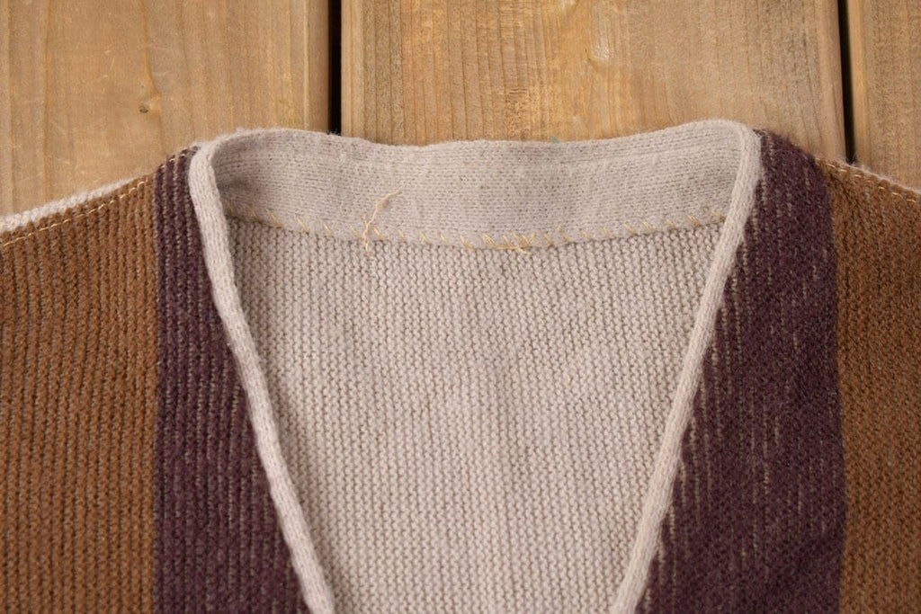 Vintage 1970s Knitted Cardigan Sweater