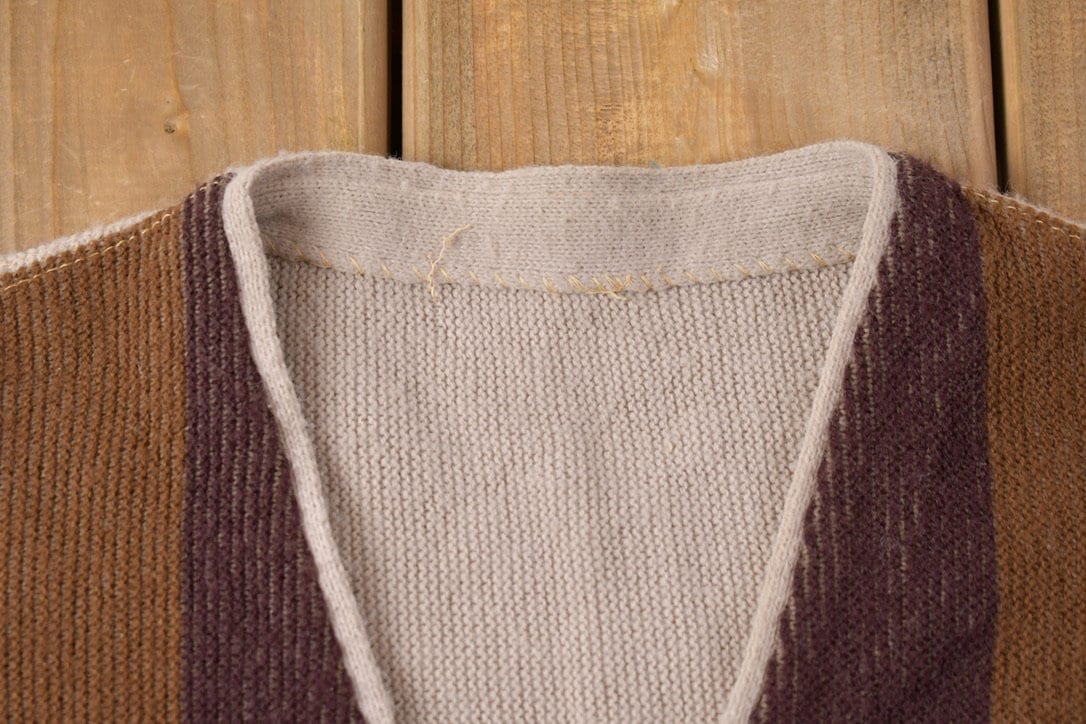 Vintage 1970s Knitted Cardigan Sweater