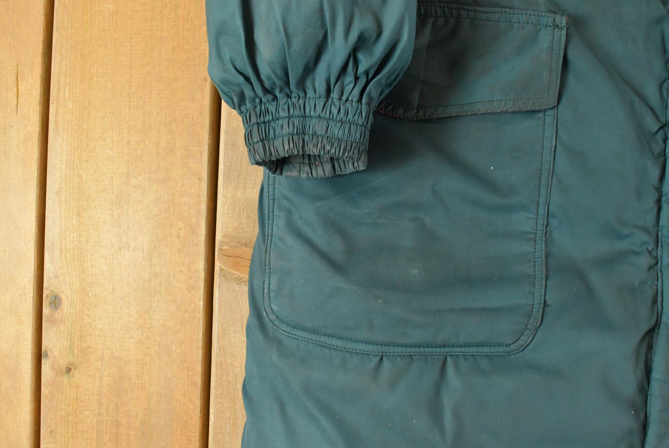 Vintage 1990s Eddie Bauer Down Hooded Jacket Men's Medium