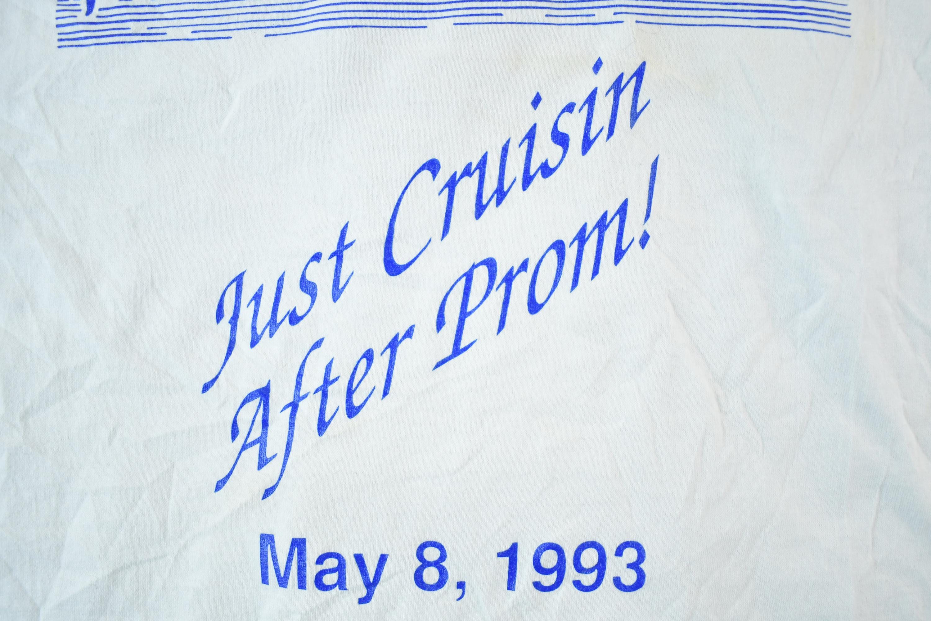 Vintage 1993 Just Cruisin After Prom Souvenir T-Shirt Mens M