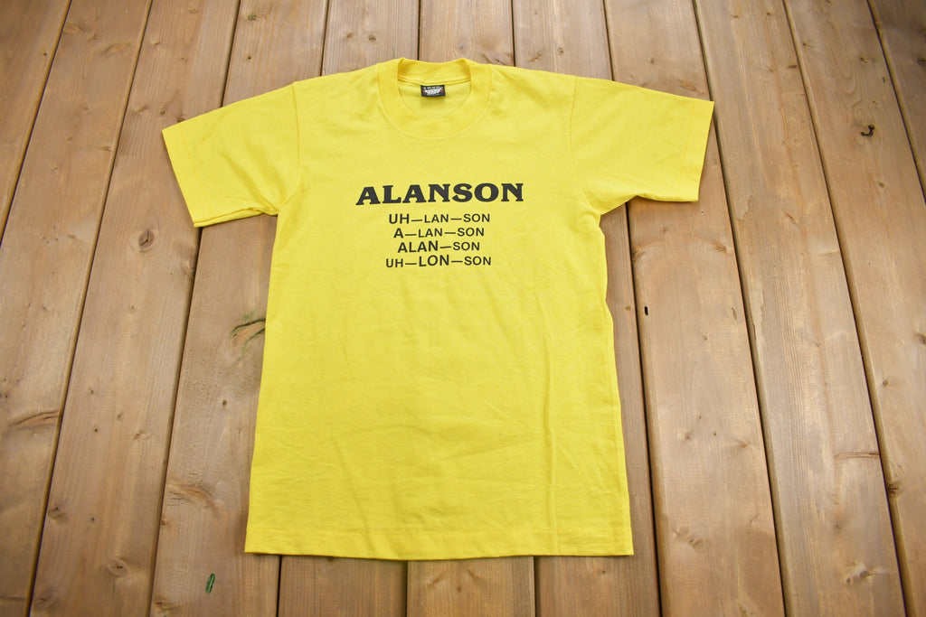 Vintage 1980s Alanson Graphic T Shirt