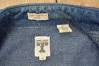 Vintage 1990s Western Button Up Denim Shirt