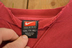 Vintage Y2K Nike Stanford Middle Swoosh Crewneck Sweatshirt Men's XL / NCAA College Spellout / 90s Heavyweight Collegiate Sweater