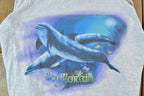 Vintage 1990s Sea World Dolphins Tank Top Graphic T-Shirt