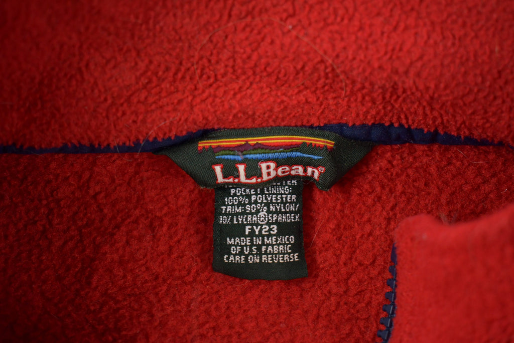 Vintage 1990s LL Bean Full Zip Fleece Sweater