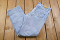 Vintage 1990's Lee Blue Light Wash Knee Distressing Jeans 32 x 32