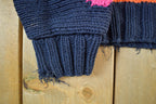 Vintage 1990s Seattle Bench Club Knit Abstract Pattern Crewneck Sweater Womens Large