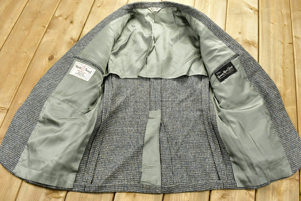 Vintage 1980s 100% Pure Scottish Wool Two Button Blazer Jacket