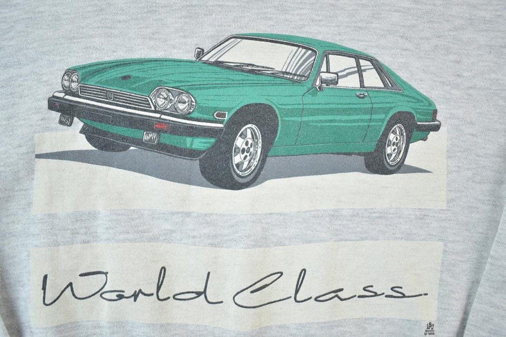 Vintage 1986 Jaguar World Class Souvenir Racing Crewneck Sweatshirt Made In USA
