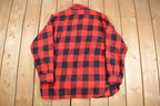 Vintage 1970s Town Craft Buffalo Plaid Button Up Shirt