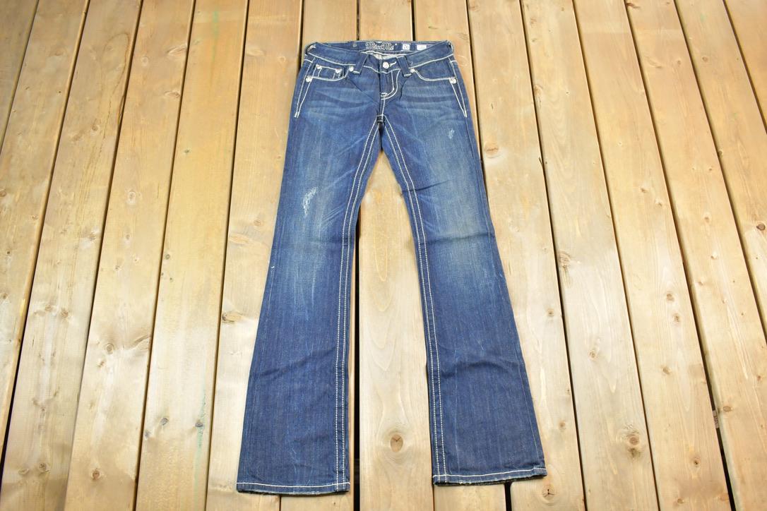 Vintage Y2K Miss Me Bedazzled Low Rise Jeans Size 26x31